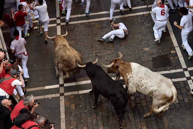Spain: 4 injured, none gored in 1st Pamplona bull-run | iNFOnews.ca