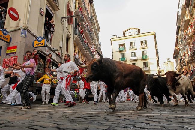 Running of the bulls: 4 runners injured, none gored in Spain | iNFOnews.ca Running of the bulls: 4 runners injured, none gored in Spain | iNFOnews.ca
