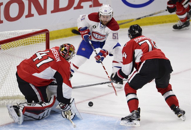 Canadiens centre Desharnais misses Game 2 vs. Lightning with flu; Flynn plays | iNFOnews.ca CP32950883