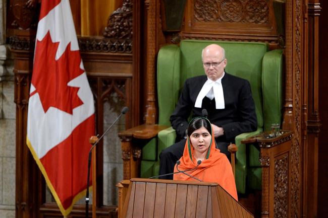 Text of Malala Yousafzai's speech Wednesday to a joint session of Parliament | iNFOnews.ca Text of Malala Yousafzai's speech Wednesday to a joint session of Parliament | iNFOnews.ca