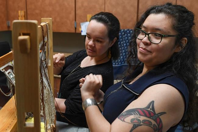 Tlingit artist studies how to weave increasingly rare tunics | iNFOnews.ca Tlingit artist studies how to weave increasingly rare tunics | iNFOnews.ca