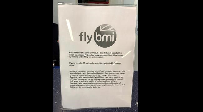 Hundreds stranded as British airline Flybmi collapses | iNFOnews.ca