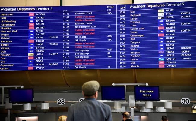 SAS cancels more flights as labour talks resume with pilots | iNFOnews.ca CP1576030251