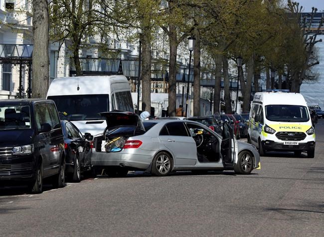UK police say man held in hospital after embassy car-ramming | iNFOnews.ca