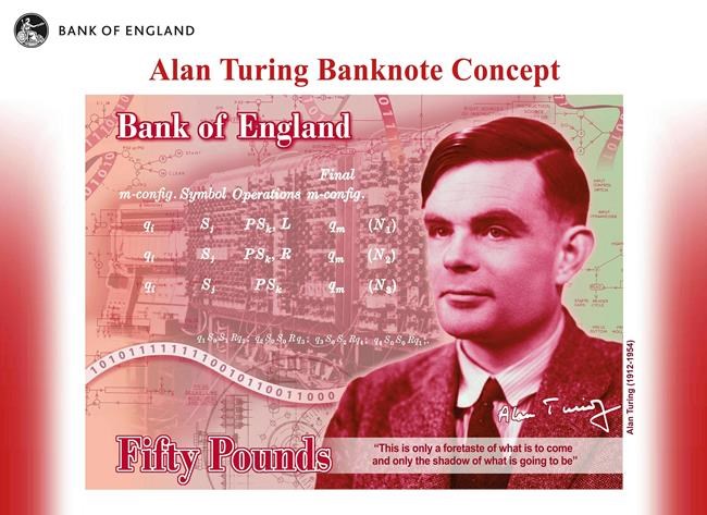 Codebreaker Alan Turing to be face of new British banknote | iNFOnews.ca