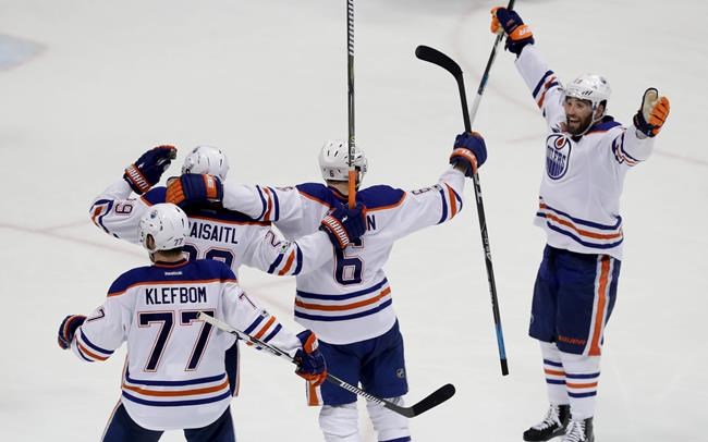 Adam Larsson scores twice in third, Oilers beat Ducks 5-3 to take Game 1 | iNFOnews.ca