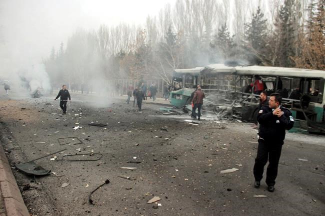 Car bomb kills 13 Turkish soldiers on bus; 7 suspects held | iNFOnews.ca