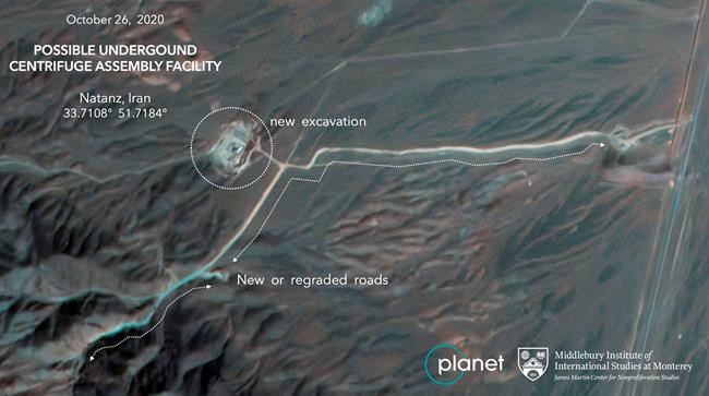 Satellite photos show construction at Iran nuclear site | iNFOnews.ca
