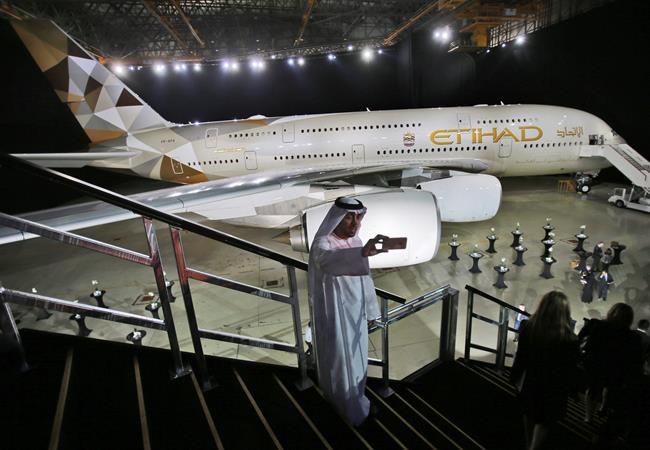 UAE national carrier to start flying to Tel Aviv next spring | iNFOnews.ca CP1815636577