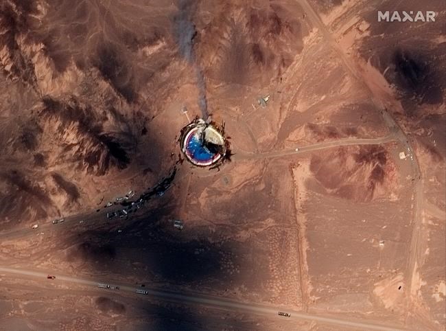 Satellite photos show burning Iran space centre launch pad | iNFOnews.ca