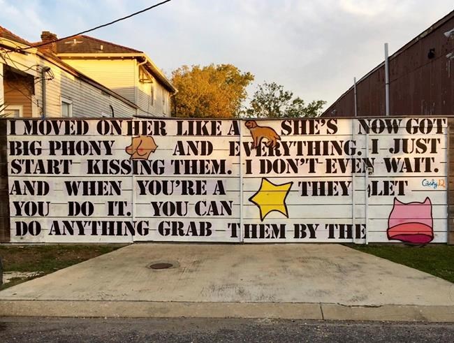 Lawsuit filed over mural featuring vulgar Trump quotes | iNFOnews.ca