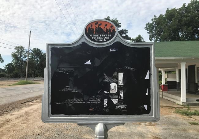 Vandals obliterate info on Emmett Till marker in Mississippi | iNFOnews.ca