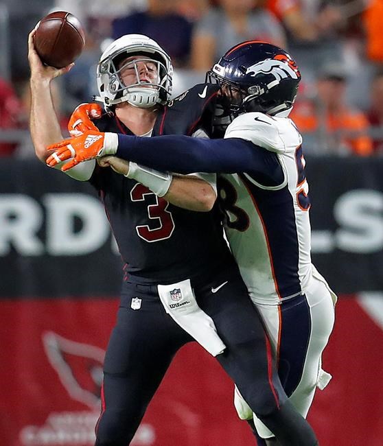Broncos return 2 interceptions for TDs, beat Cardinals 45-10 | iNFOnews.ca Broncos return 2 interceptions for TDs, beat Cardinals 45-10 | iNFOnews.ca