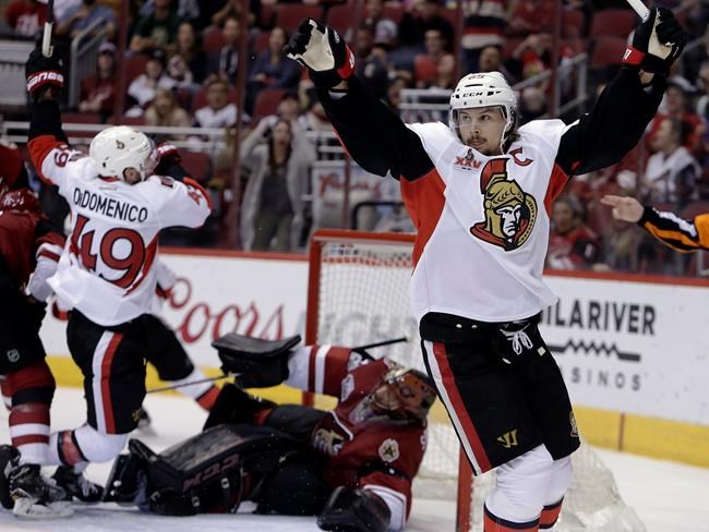 Karlsson's 2 goals lead Senators past Coyotes | iNFOnews.ca Karlsson's 2 goals lead Senators past Coyotes | iNFOnews.ca
