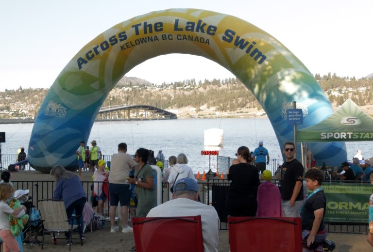 iN VIDEO: Strong currents don't deter Kelowna's Across the Lake swimmers | iNFOnews.ca