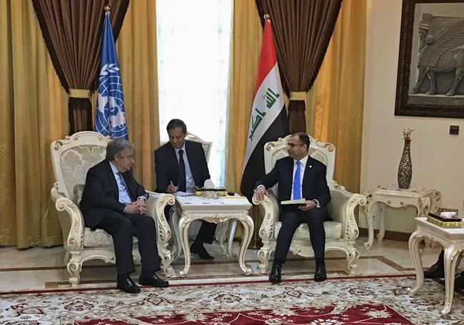 UN chief in Iraq backs fight against Islamic State group | iNFOnews.ca CP1593417504