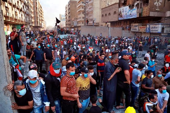 5 protesters dead in violence over key Baghdad squares | iNFOnews.ca 5 protesters dead in violence over key Baghdad squares | iNFOnews.ca