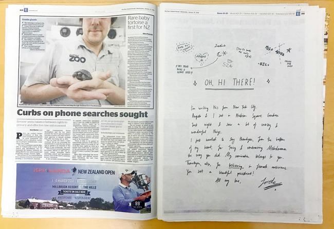 Lorde scribbled thanks to fans for embracing nominated album | iNFOnews.ca Lorde scribbled thanks to fans for embracing nominated album | iNFOnews.ca