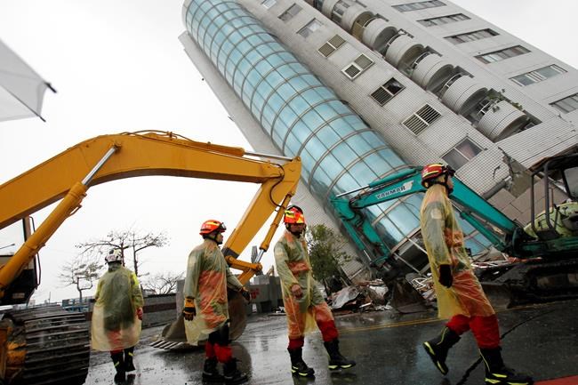 Taiwan detains developer of building where quake killed 14 | iNFOnews.ca