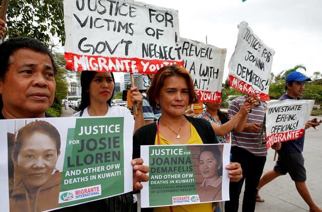 Suspect in Filipina's death in Kuwait arrested, wife sought | iNFOnews.ca