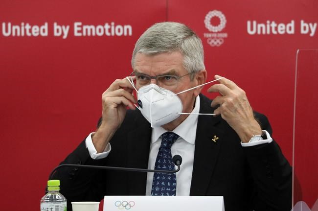 Bach issues gentle plea for Olympians to get vaccinated | iNFOnews.ca CP1982434980