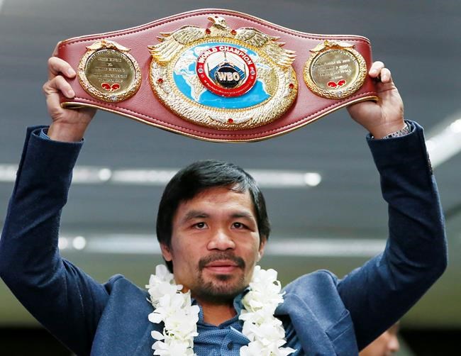 Manny Pacquiao set to return to ring on April 23 | iNFOnews.ca CP1791592885