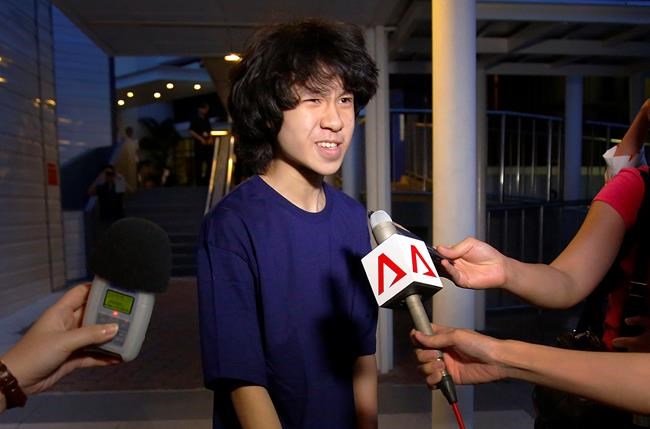 Singapore teen critic held in US, reportedly wants asylum | iNFOnews.ca CP591038115
