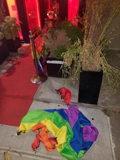 Rainbow flag again set on fire at New York gay bar | iNFOnews.ca Rainbow flag again set on fire at New York gay bar | iNFOnews.ca