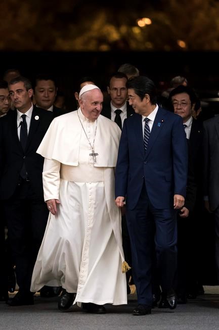 The Latest: Pope says parents cried over atom bombings | iNFOnews.ca The Latest: Pope says parents cried over atom bombings | iNFOnews.ca