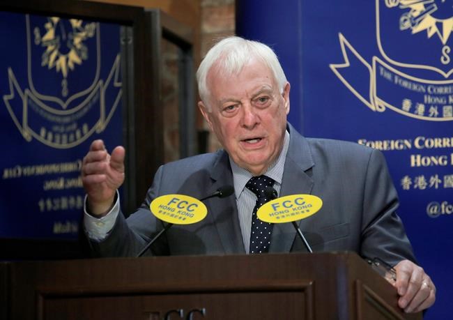 Patten urges Hong Kong protesters not to 'lose faith' | iNFOnews.ca