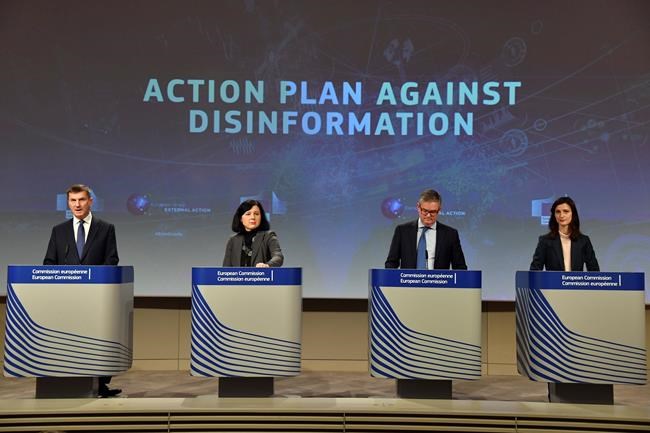 EU steps up fight against 'fake news' ahead of elections | iNFOnews.ca CP420034765