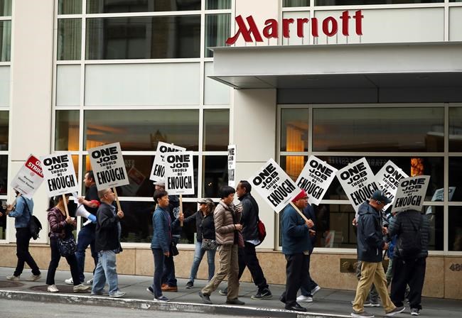 The Latest: Hotel workers demand job security, higher wages | iNFOnews.ca