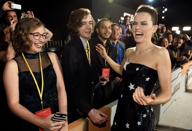 Starry wishes granted: Teens meet Star Wars cast at premiere | iNFOnews.ca