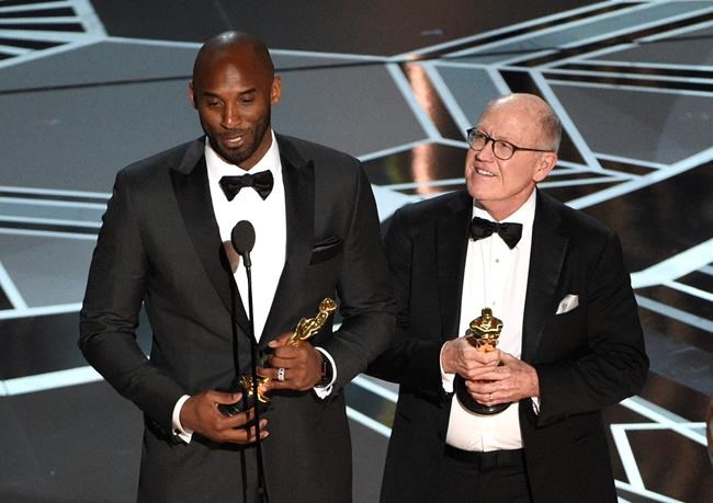 Former Lakers star Kobe Bryant wins Oscar for animated short | iNFOnews.ca Former Lakers star Kobe Bryant wins Oscar for animated short | iNFOnews.ca
