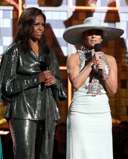 Michelle Obama gets raucous applause at Grammy Awards | iNFOnews.ca