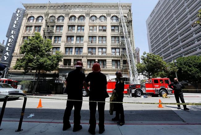 The Latest: LA firefighter critically injured in ladder fall | iNFOnews.ca The Latest: LA firefighter critically injured in ladder fall | iNFOnews.ca