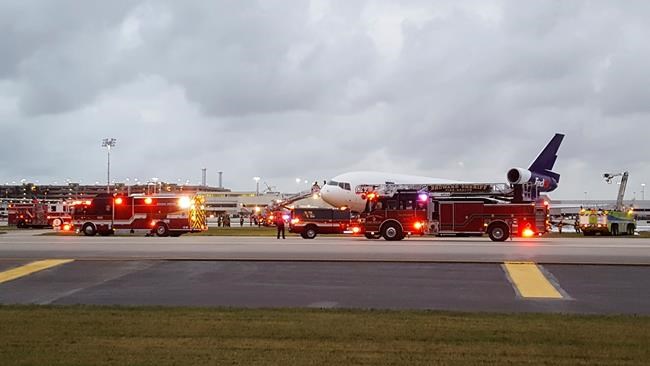 FedEx plane catches fire at Florida airport; no injuries | iNFOnews.ca FedEx plane catches fire at Florida airport; no injuries | iNFOnews.ca