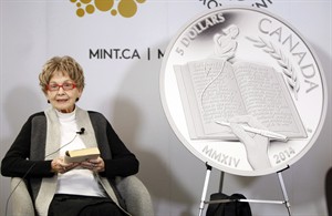 Silver collector coin honours literary icon Alice Munro's Nobel Prize win | iNFOnews.ca CP27714197