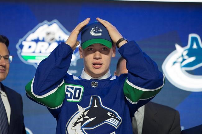 Canucks pick Russian forward Vasily Podkolzin 10th overall | iNFOnews.ca CP638412832