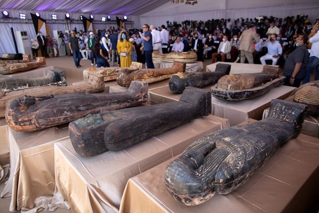 Egypt reveals 59 ancient coffins found near Saqqara pyramids | iNFOnews.ca CP372552835