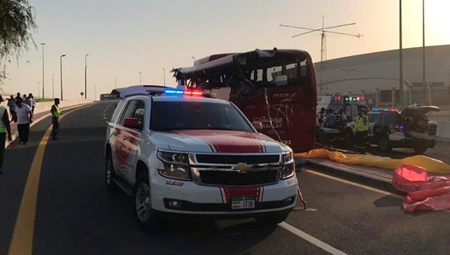 Authorities: Dubai bus crash kills 17, including 12 Indians | iNFOnews.ca
