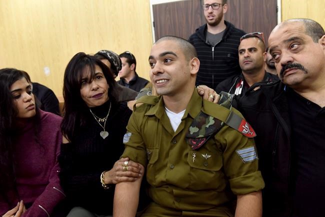 Israeli soldier to be sentenced Tuesday for manslaughter | iNFOnews.ca CP1918951751