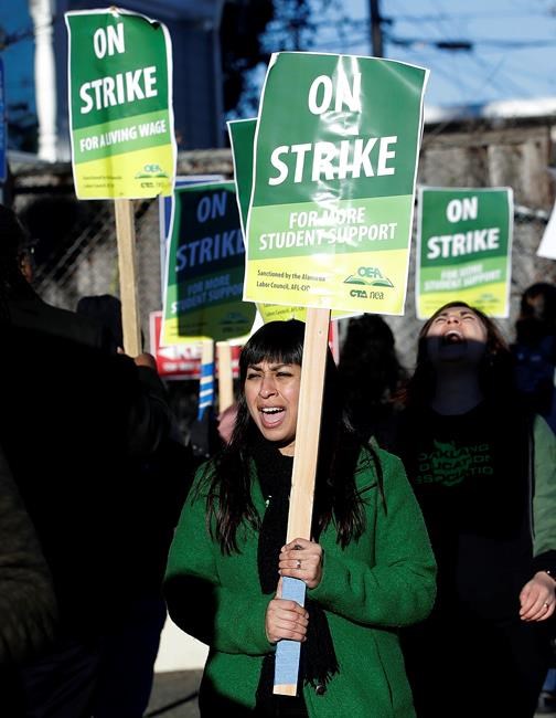 The Latest: Striking teachers rally at Oakland City Hall | iNFOnews.ca The Latest: Striking teachers rally at Oakland City Hall | iNFOnews.ca