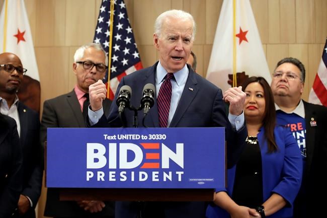 Sanders refocusing his campaign after Biden's super Tuesday | iNFOnews.ca CP945296594