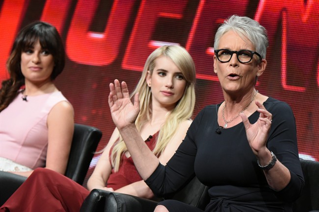Jamie Lee Curtis shares secret to not laughing in scenes for new Fox series 'Scream Queens' | iNFOnews.ca CP34109490