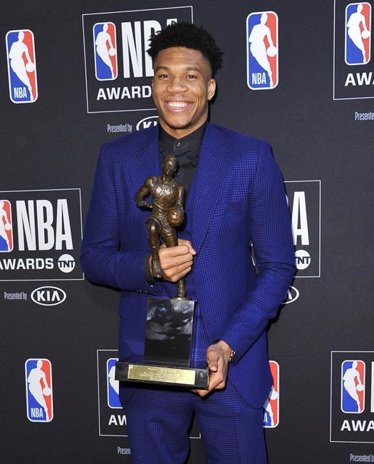 Teary-eyed Antetokounmpo wins NBA MVP honours | iNFOnews.ca