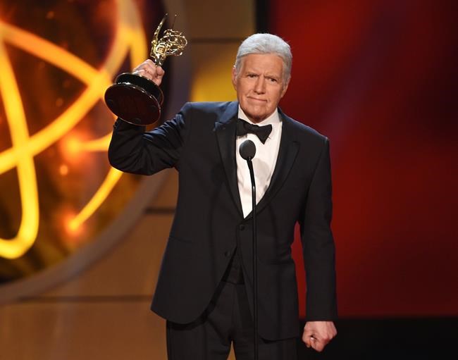 "Jeopardy!" host Alex Trebek's Emmy Award comes with ovation | iNFOnews.ca "Jeopardy!" host Alex Trebek's Emmy Award comes with ovation | iNFOnews.ca