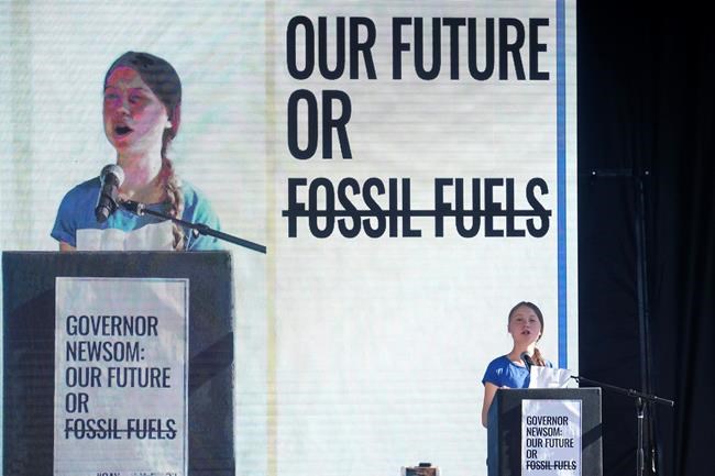 Greta Thunberg call to fight global warming cheers LA rally | iNFOnews.ca