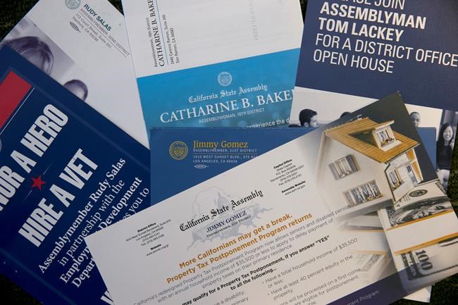 AP Exclusive: Taxpayer-funded mail aids California lawmakers | iNFOnews.ca AP Exclusive: Taxpayer-funded mail aids California lawmakers | iNFOnews.ca