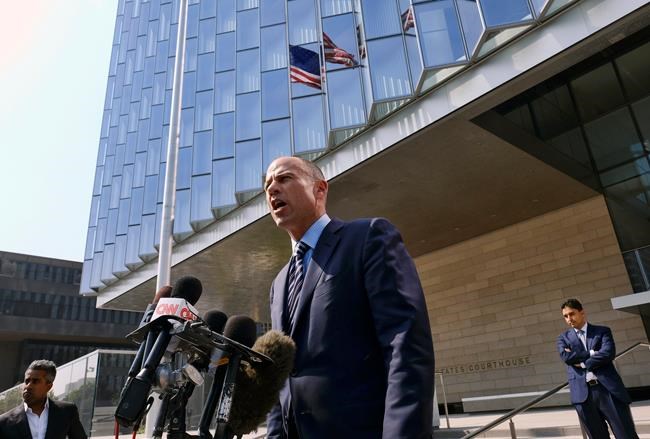 The Latest: Gag order unlikely against porn star's lawyer | iNFOnews.ca